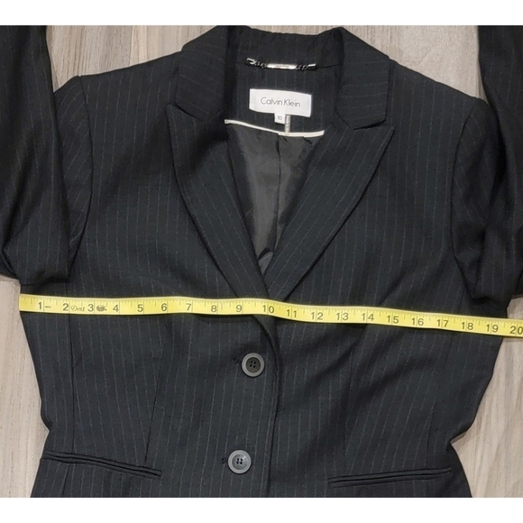 Women's Calvin Klein Pinstriped Blazer - Picture 3 of 9